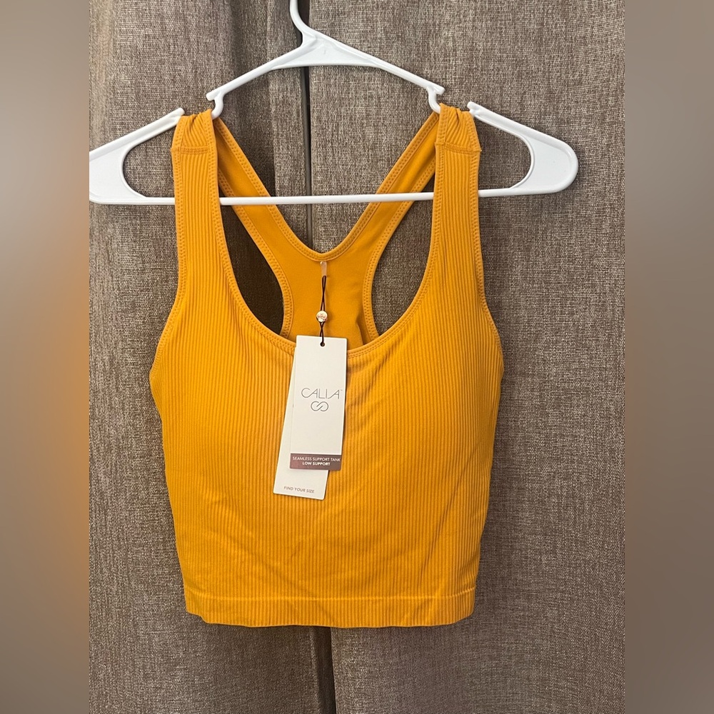 CALIA by Carrie Underwood Yellow Sports Bra